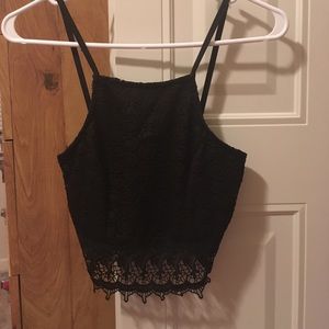 Black Lacie Crop Top